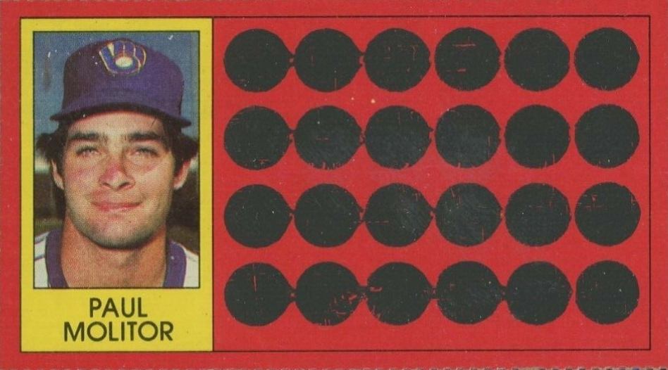 1981 Topps Scratch-Offs Paul Molitor #35 Baseball Card