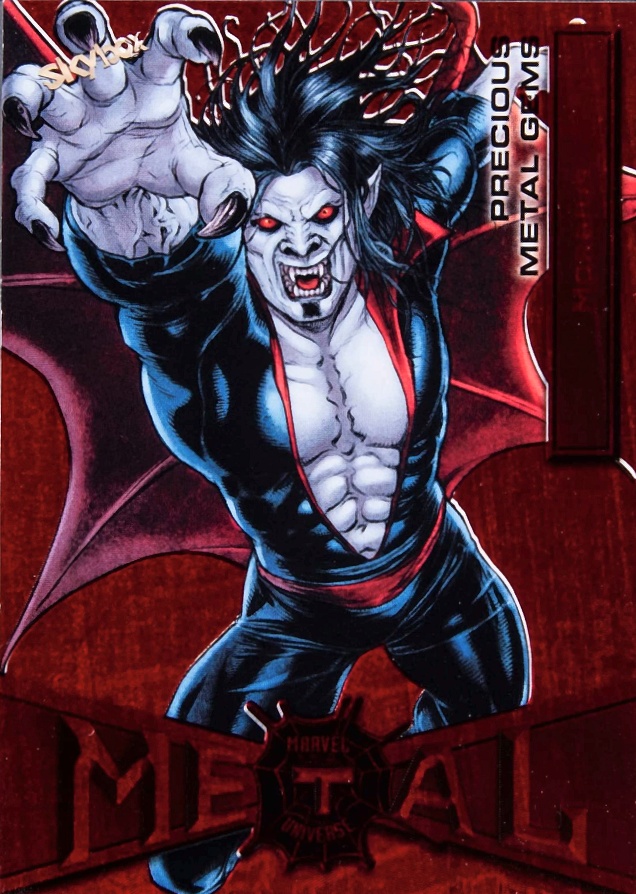 2022 Skybox Marvel Metal Universe Spider-Man Morbius #56 Non-Sports Card