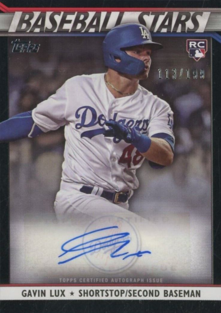 2020 Topps Baseball Stars Autographs Gavin Lux #BSAGL Baseball Card