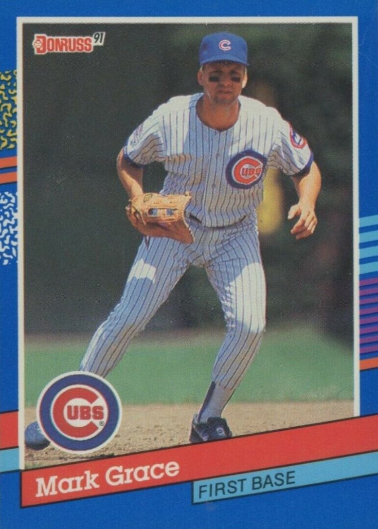 1991 Donruss Mark Grace #199 Baseball Card