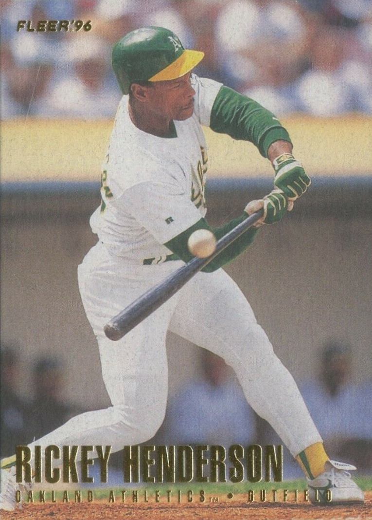 1996 Fleer Rickey Henderson #209 Baseball Card