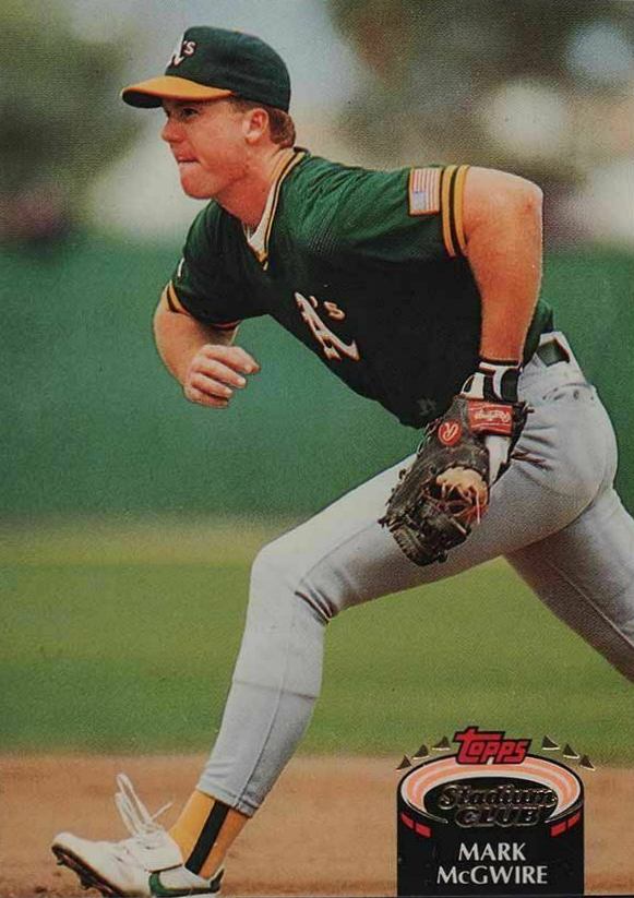 1992 Stadium Club Mark McGwire #475 Baseball Card