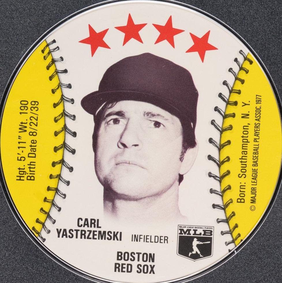 1977 Detroit Caesars Discs Carl Yastrzemski # Baseball Card