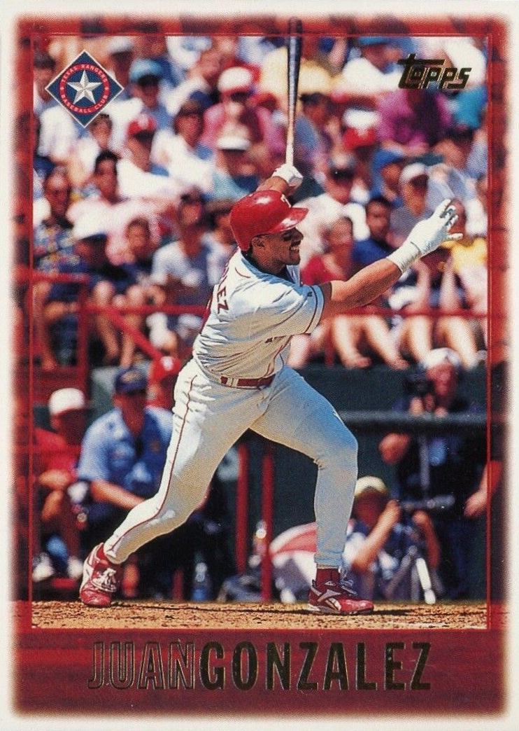1997 Topps Juan Gonzalez #124 Baseball Card