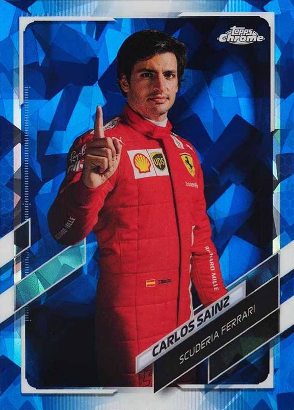 2021  Topps Chrome Formula 1 Sapphire Edition Carlos Sainz #12 Other Sports Card