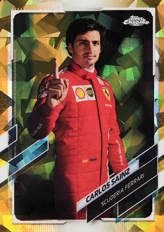 2021  Topps Chrome Formula 1 Sapphire Edition Carlos Sainz #12 Other Sports Card
