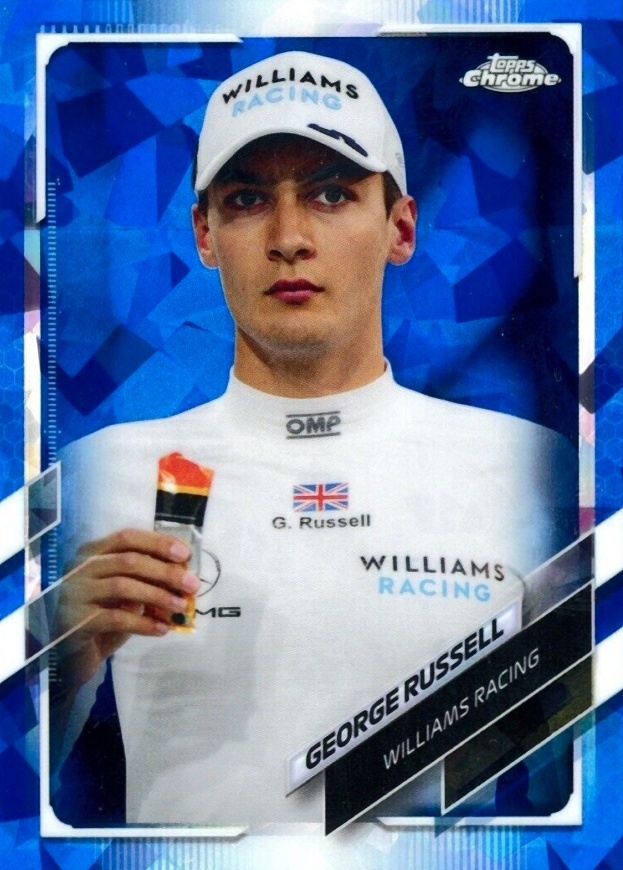 2021  Topps Chrome Formula 1 Sapphire Edition George Russell #35 Other Sports Card