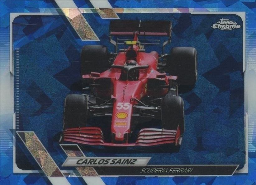 2021  Topps Chrome Formula 1 Sapphire Edition Carlos Sainz #107 Other Sports Card