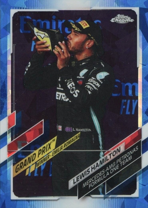 2021  Topps Chrome Formula 1 Sapphire Edition Lewis Hamilton #150 Other Sports Card