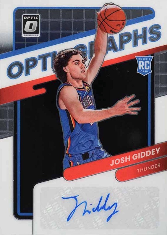 2021 Panini Donruss Optic Opti-Graphs Josh Giddey #OGJGD Basketball Card