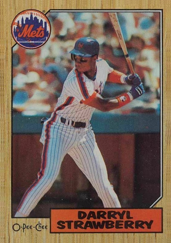 1987 O-Pee-Chee Darryl Strawberry #379 Baseball Card