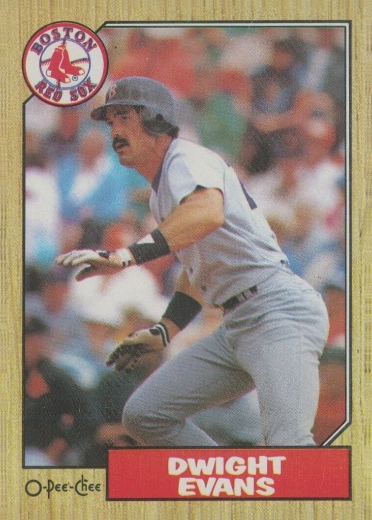 1987 O-Pee-Chee Dwight Evans #368 Baseball Card