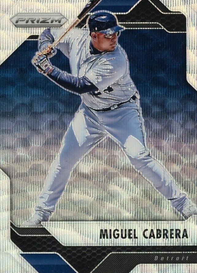 2017 Panini Chronicles Panini Prizm Miguel Cabrera #47 Baseball Card