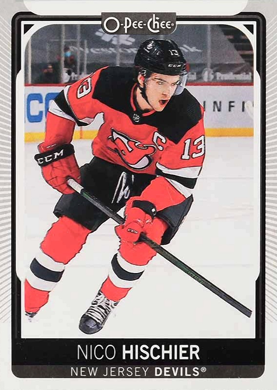 Autographed New Jersey Devils Nico Hischier Fanatics Authentic 2017-18  Upper Deck Series One #201 Young Guns Rookie Card