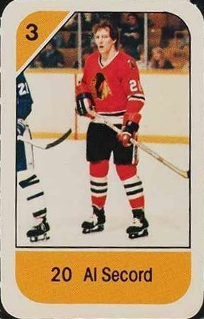 1982 Post Cereal Al Secord #20sec Hockey Card