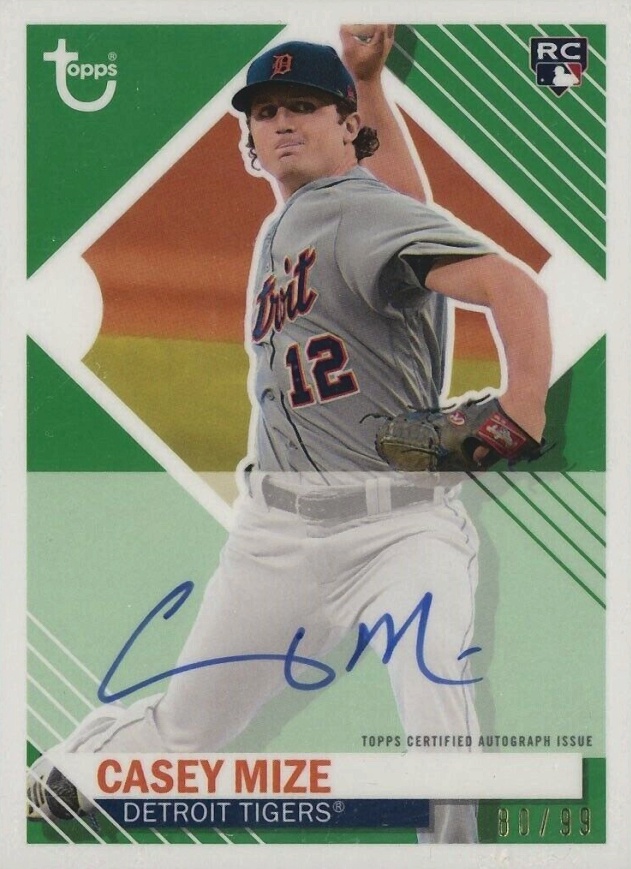 2021 Topps Brooklyn Collection Autograph Casey Mize #CM Baseball Card