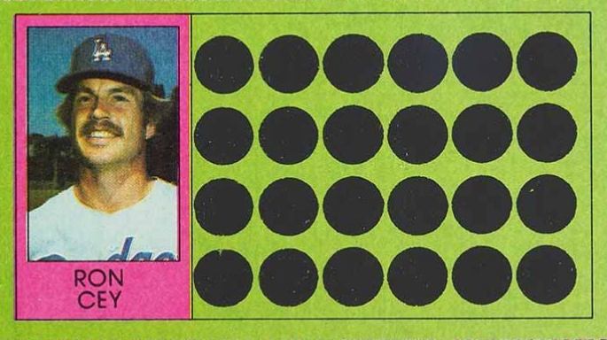 1981 Topps Scratch-Offs Ron Cey #73 Baseball Card