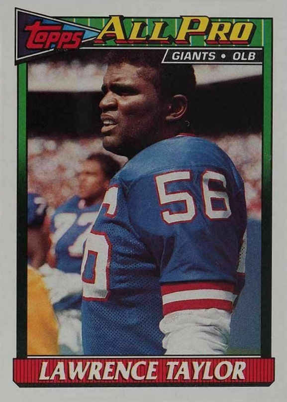 1991 Topps Lawrence Taylor #16 Football Card