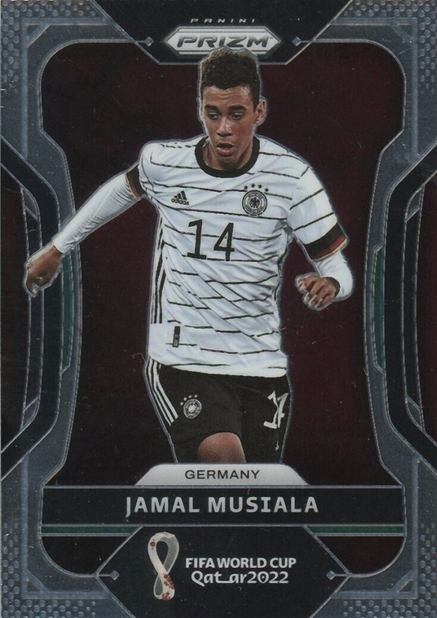 2022 Panini Prizm World Cup Qatar Jamal Musiala #108 Soccer Card