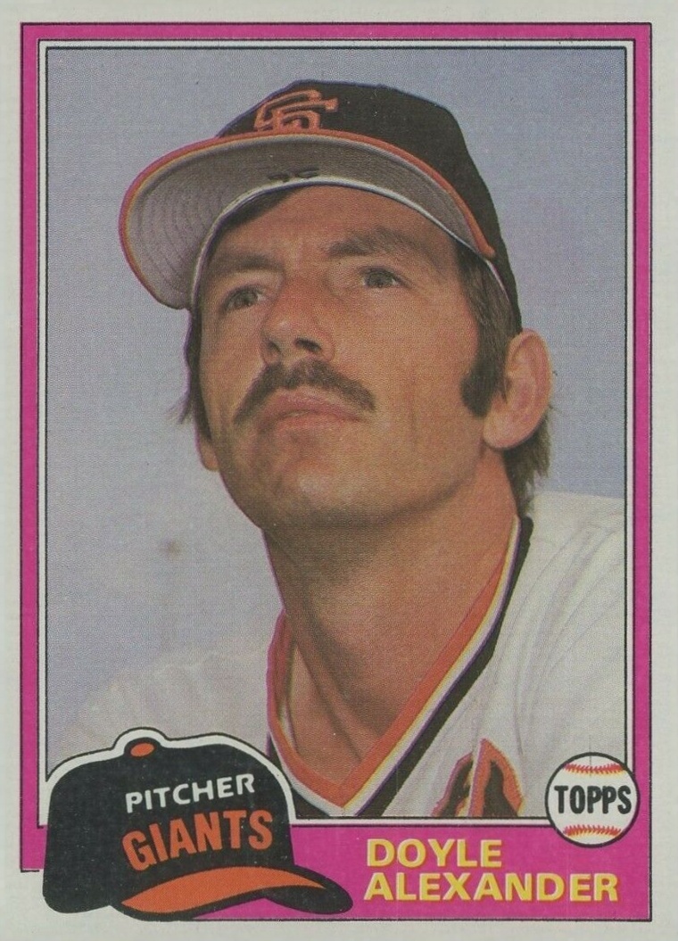 1981 Topps Doyle Alexander #728 Baseball Card