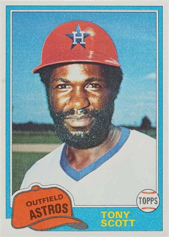 1981 Topps Tony Scott #828 Baseball Card