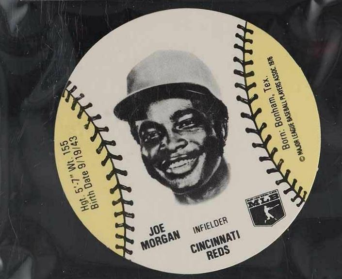 1976 Wiffle Ball Discs Hand Cut Joe Morgan # Baseball Card