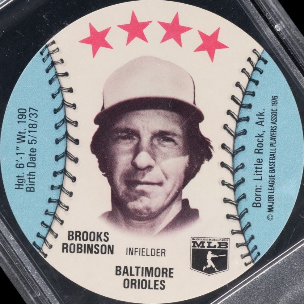 1976 Towne Club Discs Brooks Robinson # Baseball Card