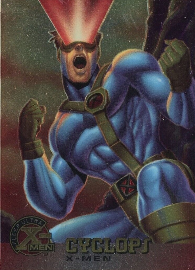 1995 Ultra X-Men All Chromium Cyclops #5 Non-Sports Card