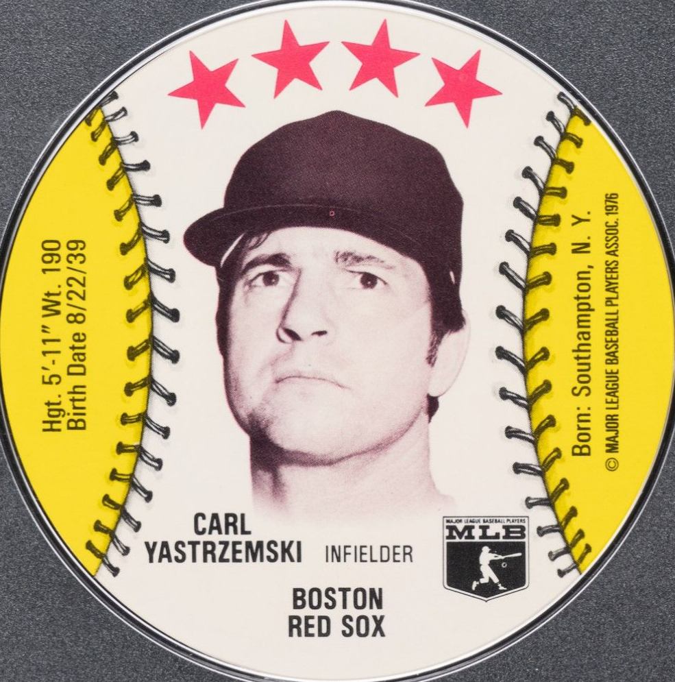 1976 Towne Club Discs Carl Yastrzemski # Baseball Card