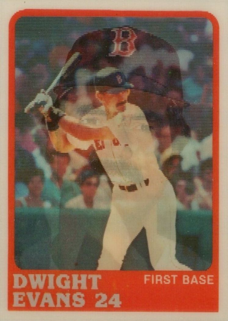 1988 Sportflics Dwight Evans #137 Baseball Card