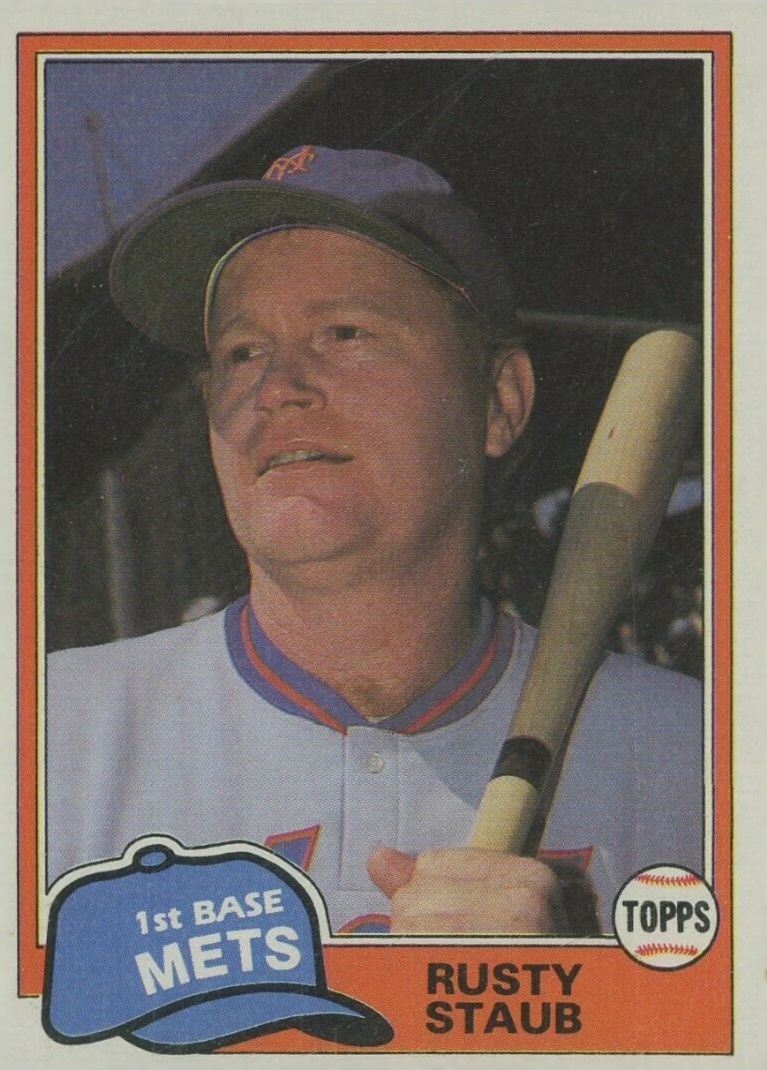 1981 Topps Rusty Staub #835 Baseball Card