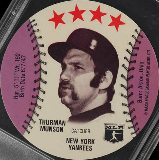 1977 Dairy Isle Discs Thurman Munson # Baseball Card