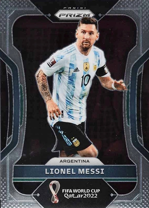 2022 Panini Prizm World Cup Qatar Lionel Messi #7 Soccer Card