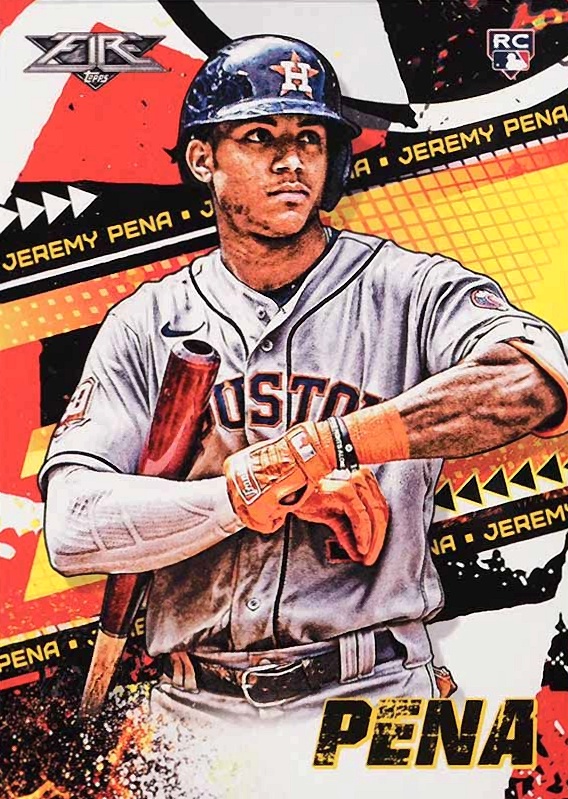 2022 Topps Fire Jeremy Pena #71 Baseball Card