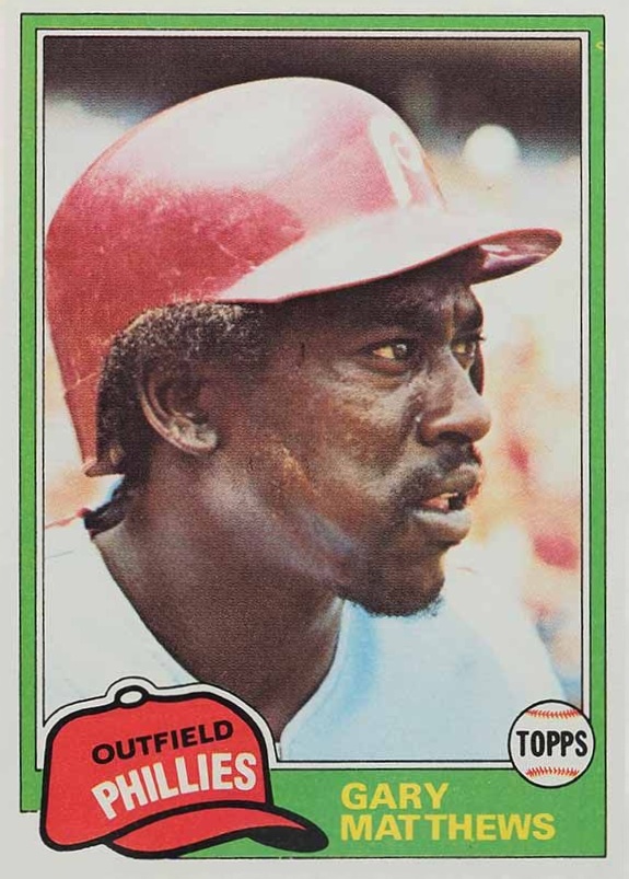 1981 Topps Gary Mathews #800 Baseball Card