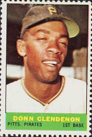 1964 Bazooka Stamps Donn Clendenon # Baseball Card