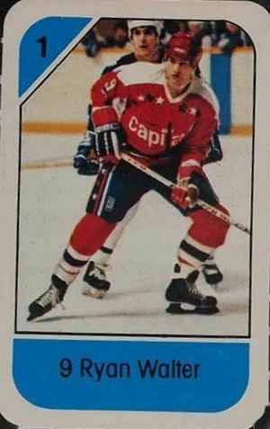 1982 Post Cereal Ryan Walter #9wal Hockey Card