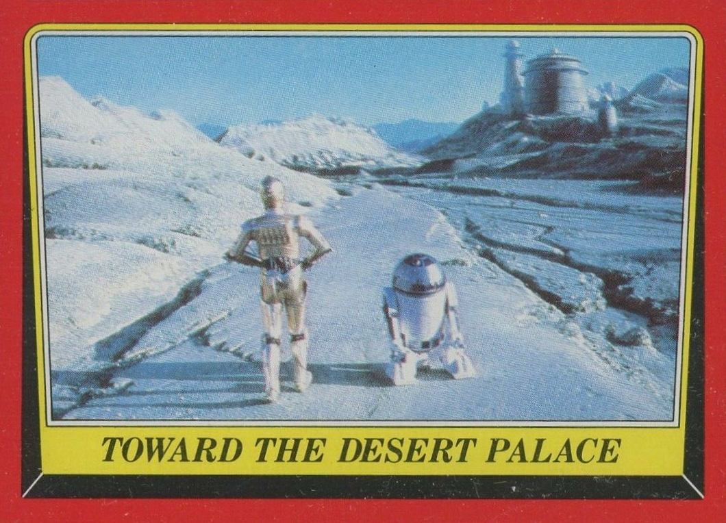 1983 Star Wars Return of the Jedi Toward the Desert Palace #11 Non-Sports Card