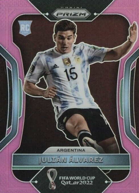 2022 Panini Prizm World Cup Qatar Julian Alvarez #4 Soccer Card