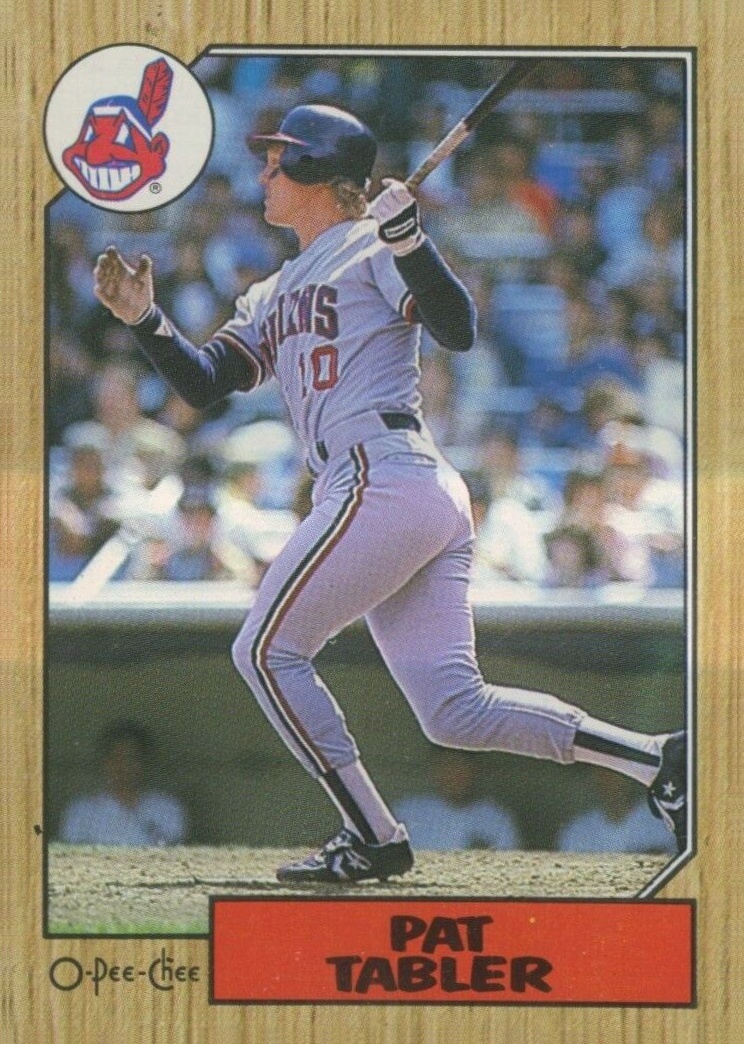 1987 O-Pee-Chee Pat Tabler #77 Baseball Card