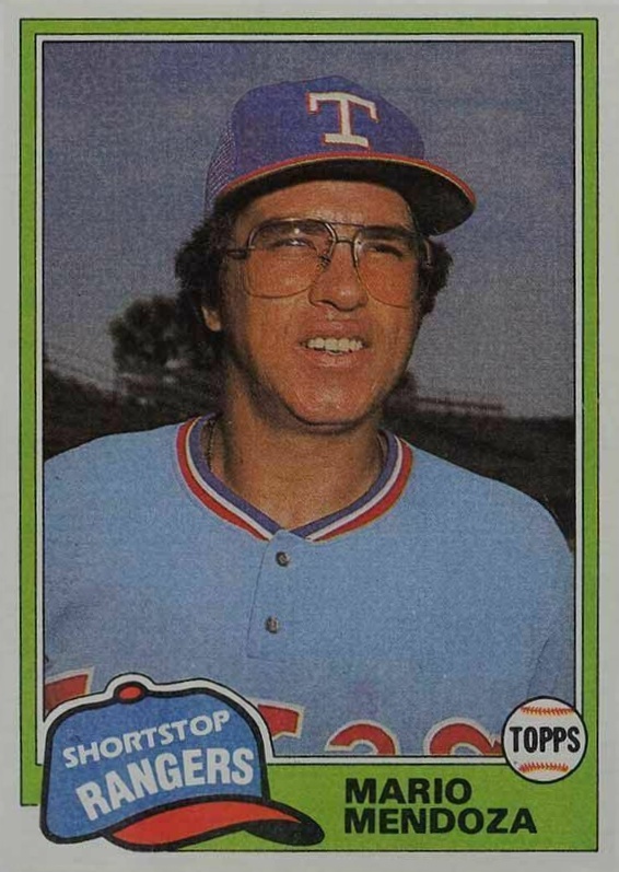 1981 Topps Mario Mendoza #801 Baseball Card
