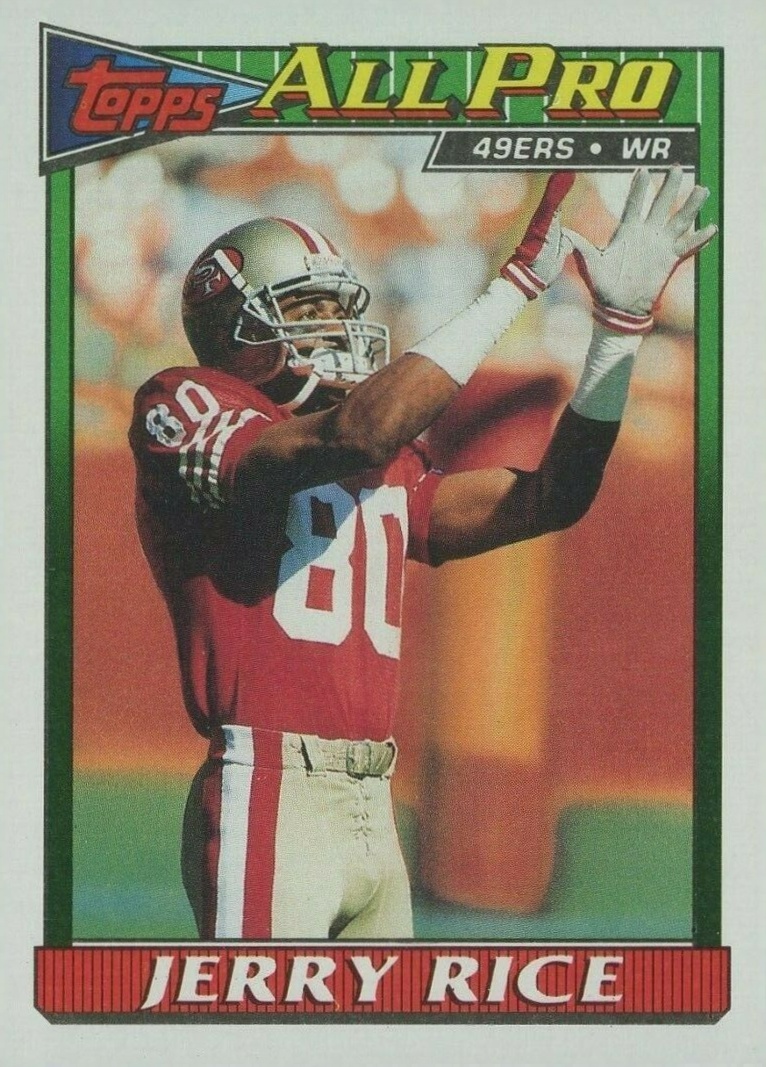 1991 Topps Jerry Rice #81 Football Card