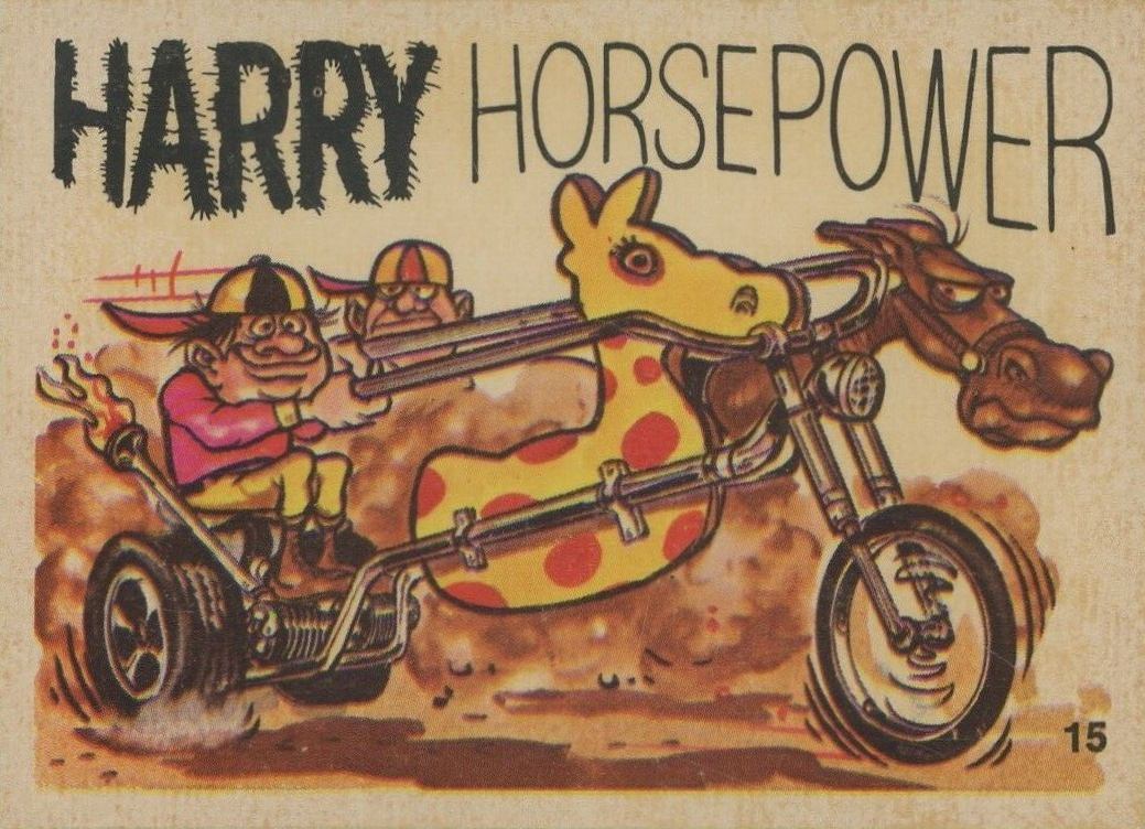 1972 Silly Cycles Harry Horsepower #15 Non-Sports Card