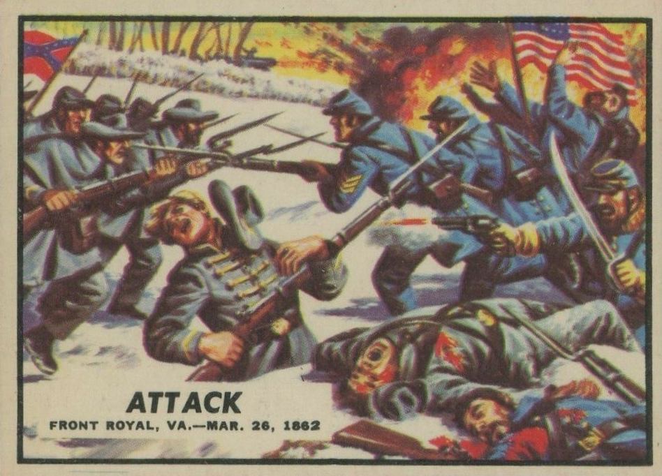 1965 A & BC Civil War News Attack #11 Non-Sports Card