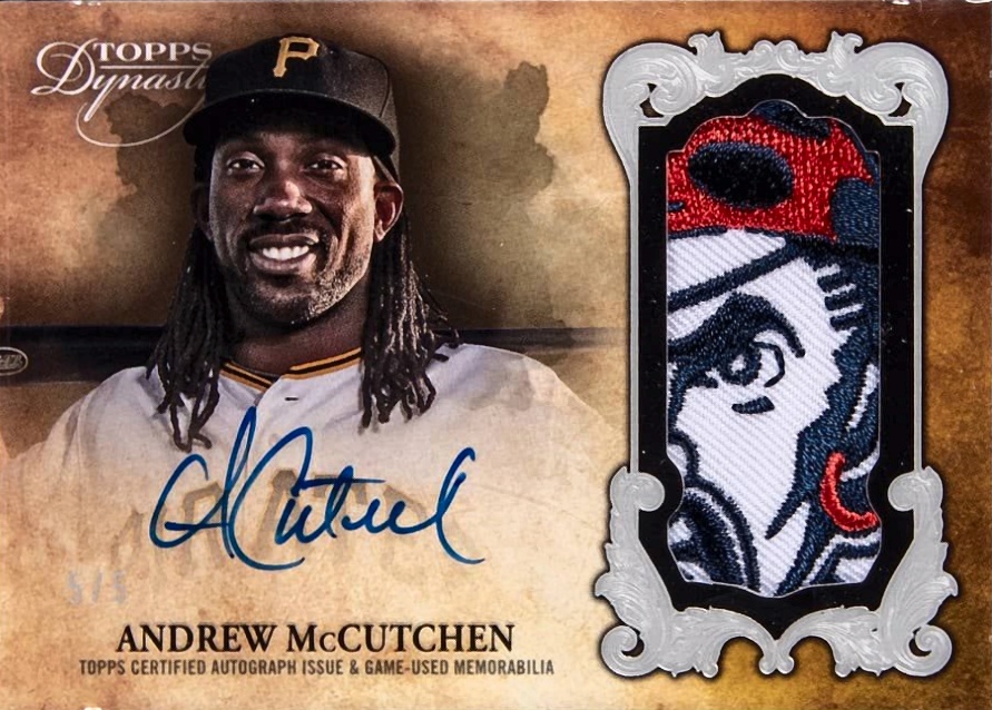 2021 Topps Dynasty Autographed Patch Andrew McCutchen #AM11 Baseball Card