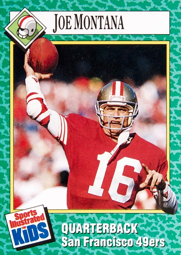 1990 S.I. for Kids Joe Montana #168 Football Card