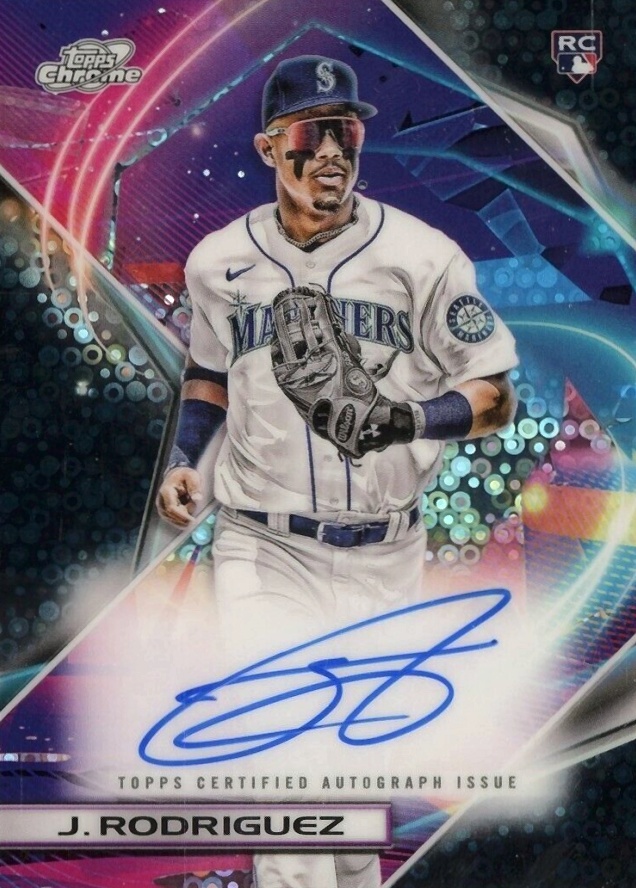 2022 Topps Cosmic Chrome Autographs Julio Rodriguez #JRO Baseball Card