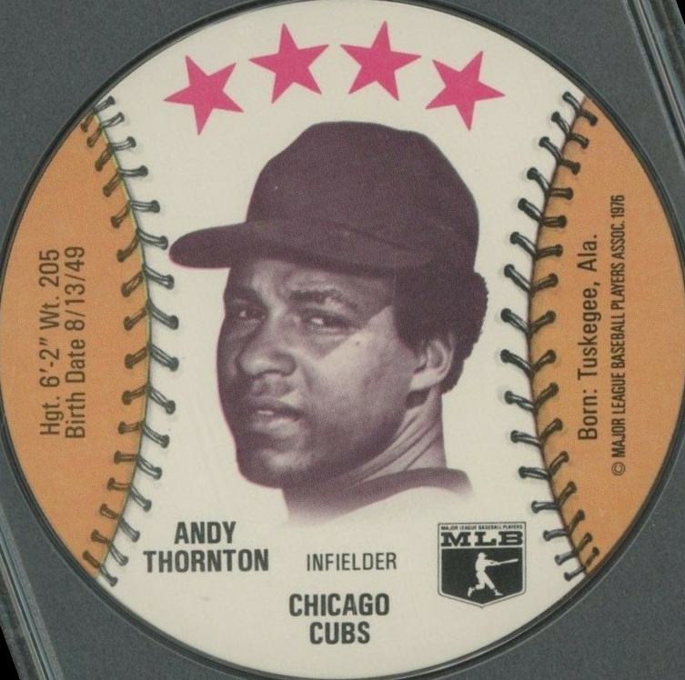 1976 Towne Club Discs Andy Thornton # Baseball Card