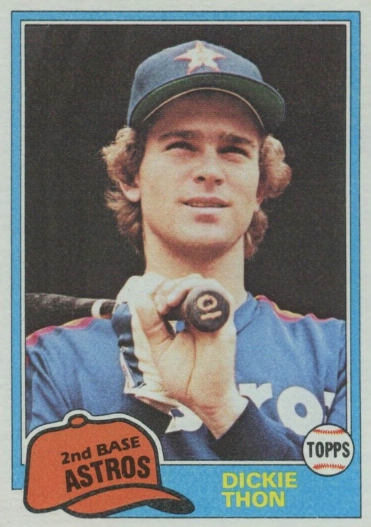1981 Topps Dickie Thon #844 Baseball Card