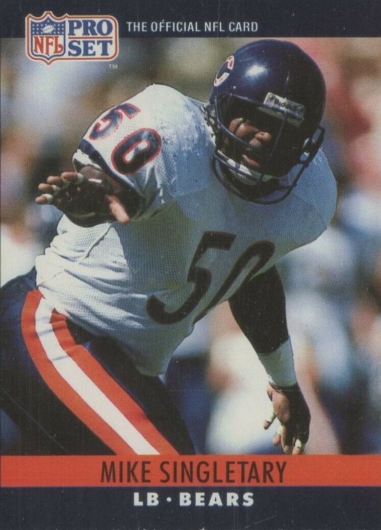 1990 Fact Pro Set Cincinnati Mike Singletary #57 Football Card